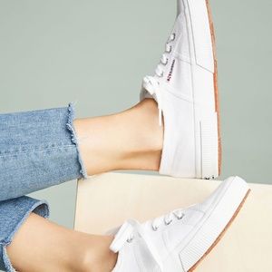 SUPERGA COTU Classic White Canvas Sneakers W 10.5
